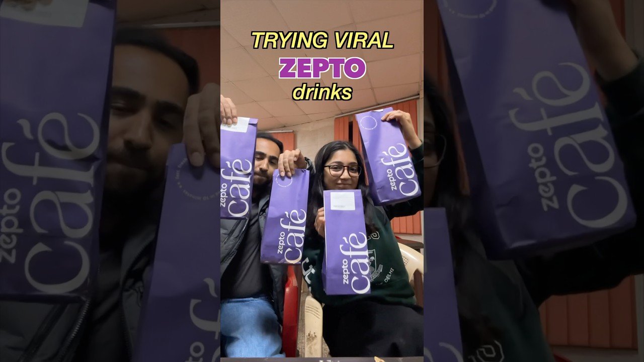 trying VIRAL ZEPTO drinks🥤😍 #trending #shorts